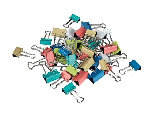 Papierklem MAUL 215 foldback 7mm + 9mm assorti