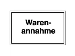 aanwijzingsbord,Goederenontvangst,PVC,om te verlijmen,HxB 150x250mm
