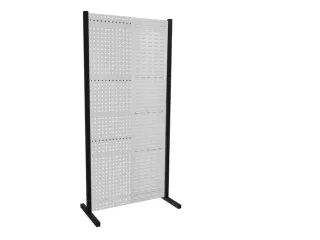 scheidingswand van geperforeerde/sleufplaat,enkel veld,HxB 2000x1000mm - 2