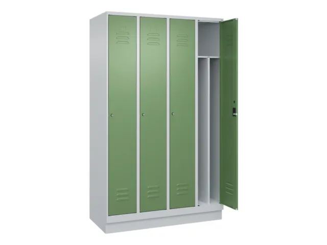 locker voor scheiding van kleding,HxBxD 1950x1200x500mm,4vak