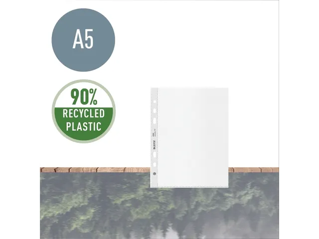 Showtas Leitz Recycle A5 6-gaats PP transparant mat