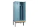 locker met bank,voor scheiding van kleding,HxBxD 2120x800x815mm,2vak
