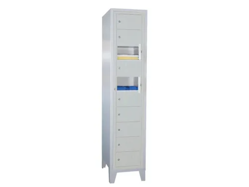 Vakken-/sorteerkast 1850x400x500 1x10 Vakken Poten Ral7035