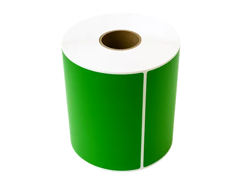 Gekleurde verzendlabels op rol 102x152mm Groen 2800 etiketten