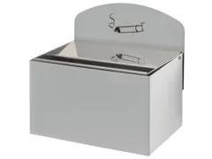 Wandasbak 87x140x98mm Achterwand Verzinkt Plaatstaal Zilverkleurig