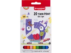 Bruynzeel kids Super Point viltstiften set 20 kleuren