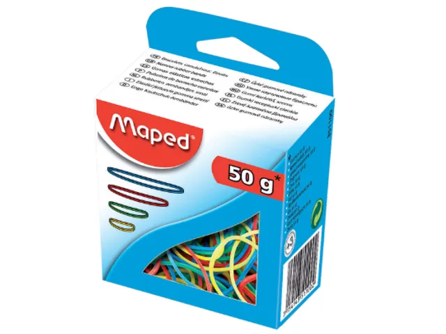 Elastiekjes Kleur 4 Maten 50Gram