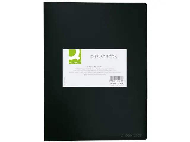 Showalbum A4 PP 10 Tassen Zwart