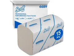 Scott 6689 Handdoek Performance Airflex I-vouw 1-laags Wit 15 Pak