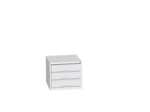ladekast HxBxD 450x525x550mm 3laden romp RAL7035 front RAL7035