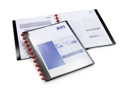 Showalbum A4 Duralook Easy Plus Zwart 20 tassen