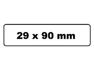 Labeletiket Quantore DK-11201 29x90mm adres wit - 2