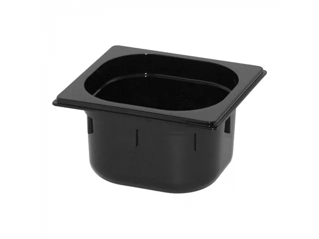Caterchef Gastronorm bak 1/6 GN 100mm polycarbonaat zwart