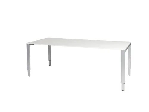 Domino Plus Bureau Hoogte Verstelbaar 2000x900mm Grijs 25mm Alu 4-Poot