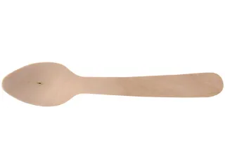 Papstar Lepel Pure uit hout 11cm 250 stuks - 1
