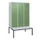 locker met bank,HxBxD 1950x1200x815mm,3vak,vak B 400mm,cil.-slot