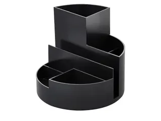 Pennenkoker MAULroundbox Blauwe Engel recycled 6 vaks zwart - 2