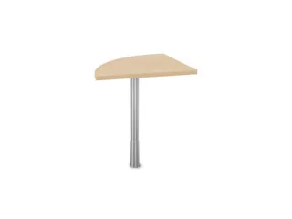 koppelelement voor bureau,90 °,HxBxD 720-840x600x600mm,rond,NE-esdoor - 2