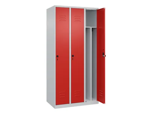 locker voor scheiding van kleding,HxBxD 1850x900x500mm,3vak