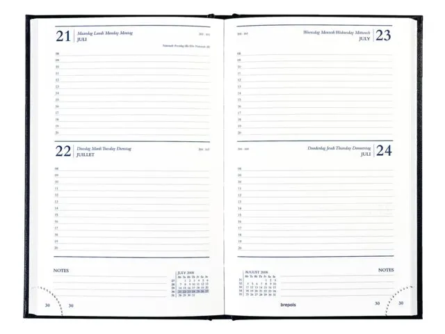 Agenda 2027 Brepols Saturnus Lima 2dagen/1pagina zwart