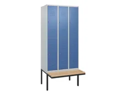 Dubbeldekse dekenkist,HxBxD 2120x900x815mm,3x2vak.,vak B 300mm