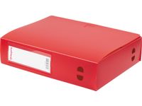 elastobox, voor ft A4, uit PP van 700 micron, rug van 8 cm, rood
