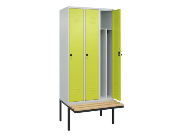 locker voor scheiding van kleding,HxBxD 2120x900x815mm,3vak