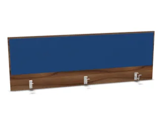 opzetpaneel bureau aanbouw achter NP-tiepolo nut BN6016-blauw 1600mm - 1