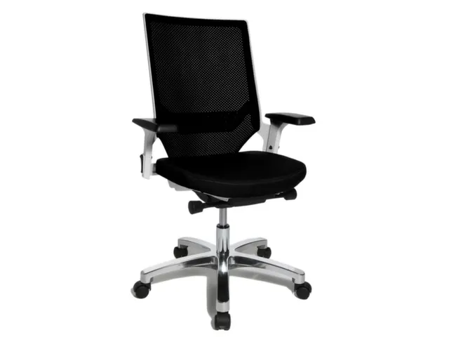 Siège De Bureau Pivotant Noir Assise Hxlxp 420-550X480X460Mm Mécan.