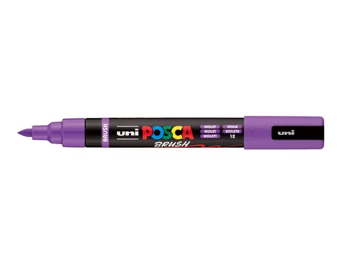 Paintmarker Uni POSCA PC-5BR brushpunt M violet