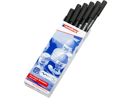 Brushpen edding 4200 porselein zwart