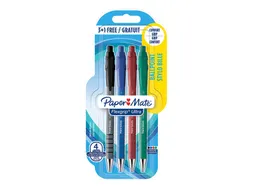 Balpen Paper Mate Flexgrip Ultra medium assorti blister 3+1 gratis