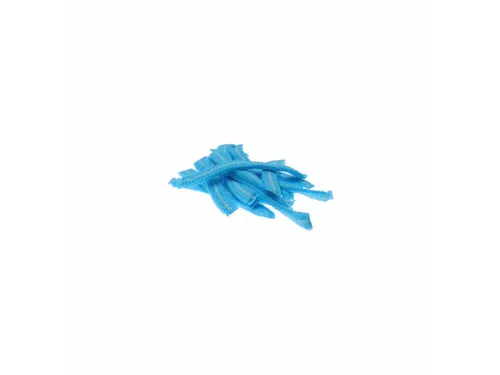 Haarnet Pp Non Woven Clip Cap Blauw 58cm 2-elastiek Detectable 1000 St