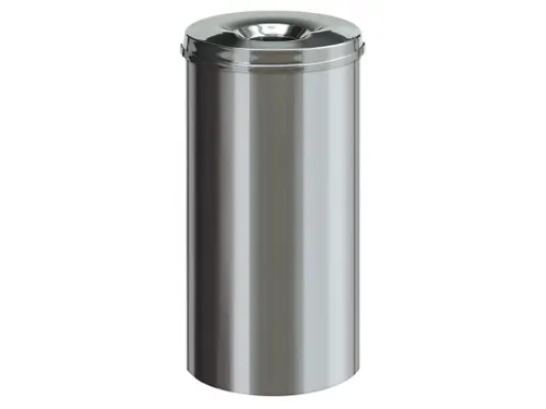 Vlamdovende papierbak 50 Liter RVS