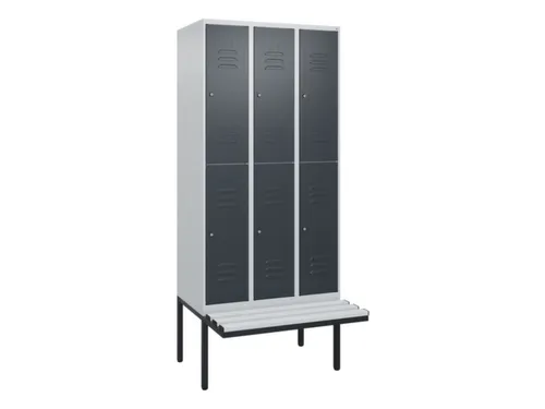 Dubbeldekse dekenkist,HxBxD 2120x900x815mm,3x2vak.,vak B 300mm