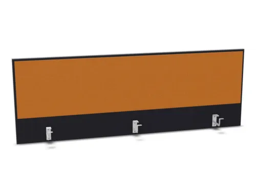 opzetpaneel,v. bureau,aanbouw achter,B 1600mm,CC-zwart,BN3005-geel
