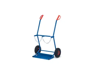 Flessenkar Draagverm. 100Kg 2X20L Fles Ø 204Mm Staal Luchtbanden - 1