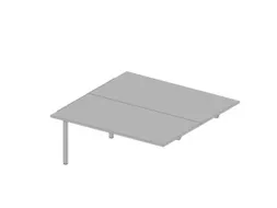 Aanbouwtafel I.h.v. Benchtafel 4-Voet 680-760X1600X1600Mm Grijs