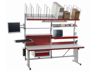 complete paktafel,HxBxD 690-960x2000x800mm,blad lichtgrijs - 2