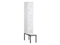 Dubbeldekse dekenkist RAL7035 HxBxD 2090x320x815mm 1x2vak. vak B 300mm