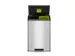 Ecocasa Ii Recycling Pedaalemmer Mat RVS 20 Liter + 20 Liter