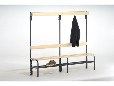 omkleedbank,HxLxD 1670x1500x375mm,houten lijst,RAL7016