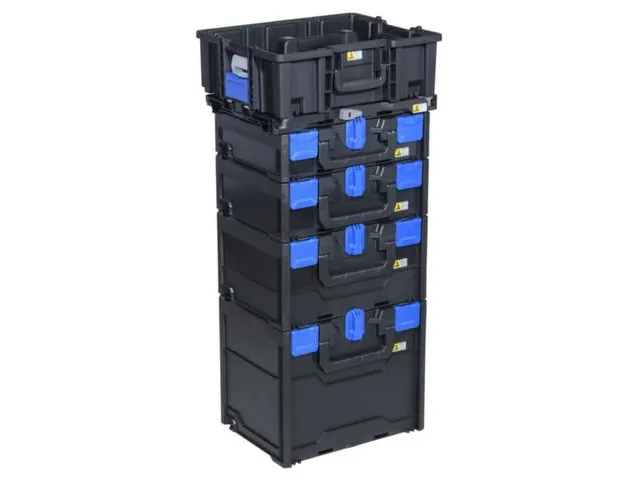 Assortimentskoffer,HxBxD 340x396x296mm,ABS,koffer zwart
