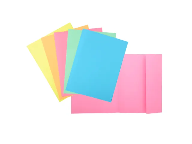 Dossiermap Exacompta Super A4 160gr 1 klep assorti 100 Stuks