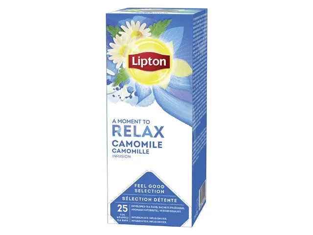 Thee Lipton Relax Camomile Met Envelop 25Stuks