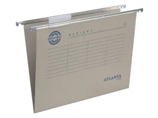 Hangmap Alzicht A6623-15 verticaal folio V-bodem hechtmechaniek grijs - 1