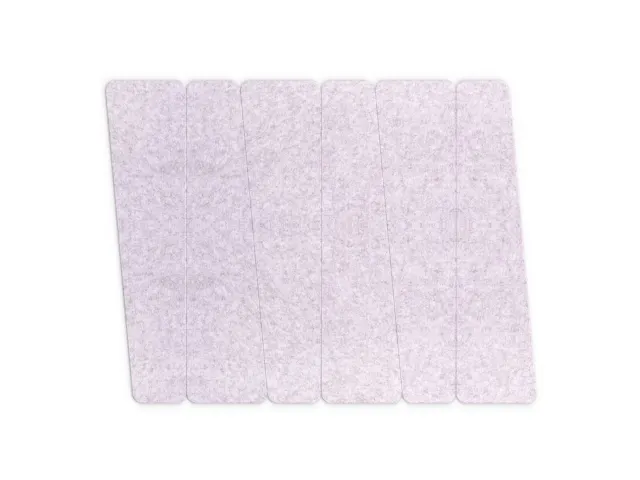 Akoestische PET-vilt trapezium stroken lichtgrijs 30x120cm 6 stuks