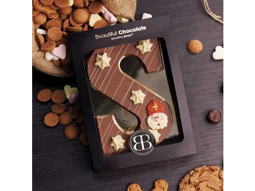 Luxe Chocoladeletter Beautiful Brand Melk Letter S 220g