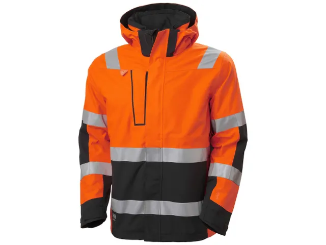 Helly Hansen Alna 2.0 hi-vis softshell vest, oranje/zwart, maat M, per