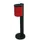 Staande asbak,H 825mm,staal,romp rood